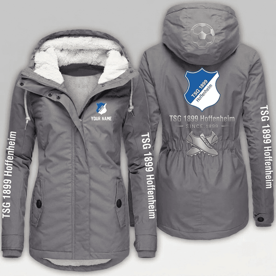 TSG 1899 Hoffenheim Bundesliga Woman Winter Fleece Jacket Custom Name