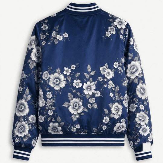 Tottenham Hotspur EPL Women's Floral Print Casual Zip Up Jacket Personalized Name