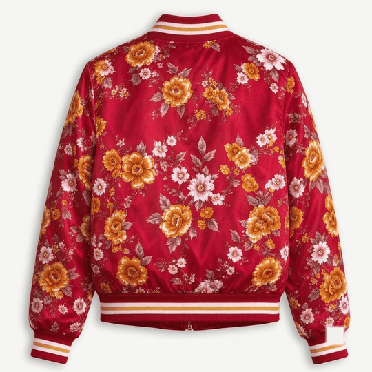 Nottingham Forest EPL Women's Floral Print Casual Zip Up Jacket Personalized Name