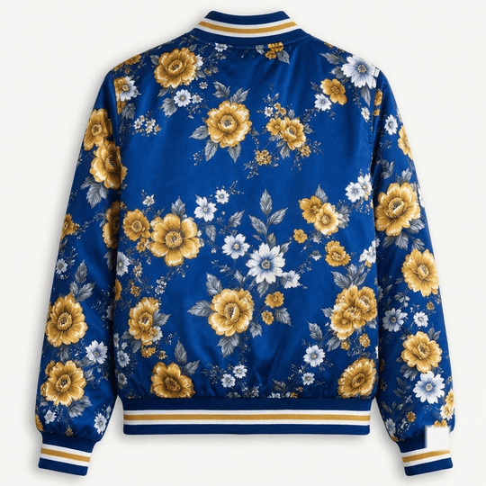 Leicester City EPL Women's Floral Print Casual Zip Up Jacket Personalized Name