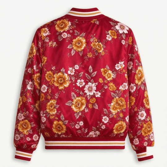 Arsenal EPL Women's Floral Print Casual Zip Up Jacket Personalized Name