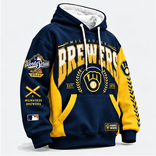 MILWAUKEE BREWERS MLB 2026 WORLD CHAMPIONS LIMITED EDITION Hoodie 3D