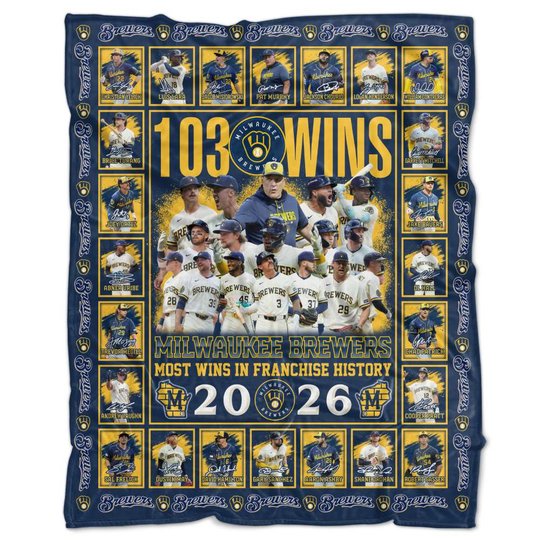 Milwaukee Brewers 2026 World Series Champions Limited Edition Blanket