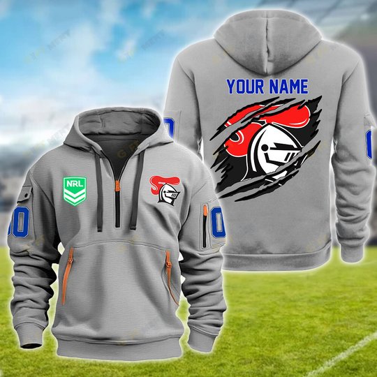New Zealand Warriors Personalized Quarter Zip Hoodie for fan