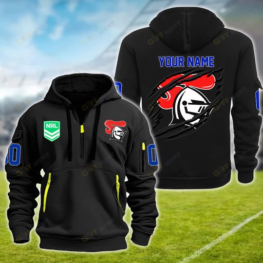 New Zealand Warriors Personalized Quarter Zip Hoodie for fan