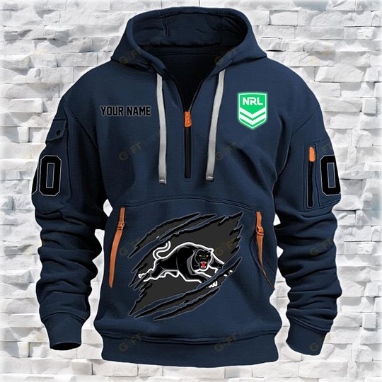 Penrith Panthers Personalized Quarter Zip Hoodie for fan Limited Edition