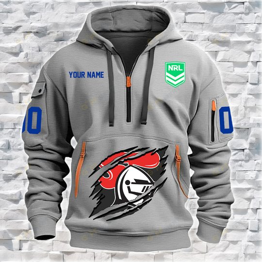 New Zealand Warriors Personalized Quarter Zip Hoodie for fan Limited Edition