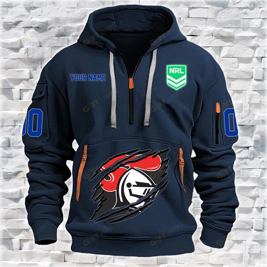 New Zealand Warriors Personalized Quarter Zip Hoodie for fan Limited Edition