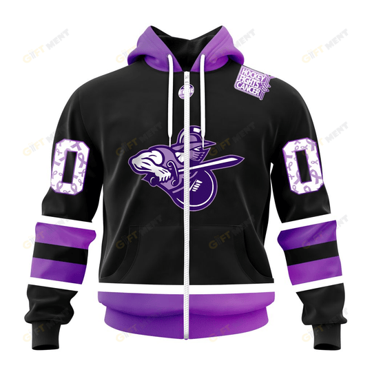 Personalized ECHL Atlanta Gladiators Breast cancer Hoodie, T Shirt, Zip Hoodie, Sweatshirt