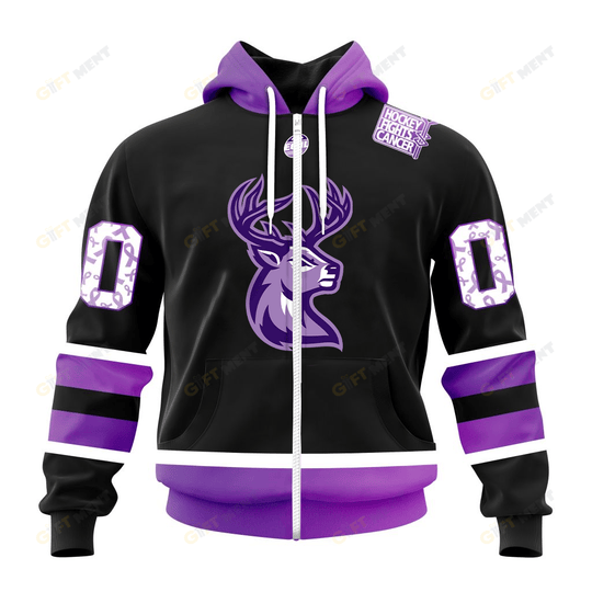 Personalized ECHL Iowa Heartlanders Breast cancer Hoodie, T Shirt, Zip Hoodie, Sweatshirt