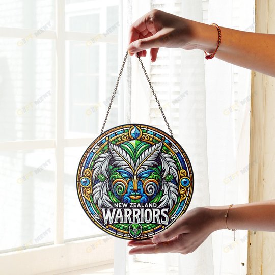 New Zealand WarriorsStained Glass Suncatcher for Window Hanging
