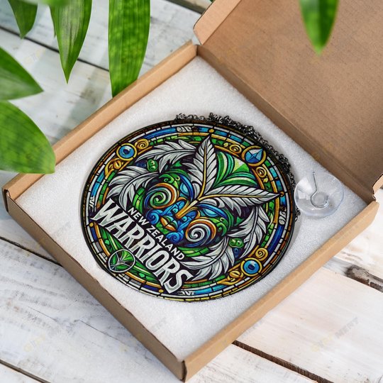New Zealand WarriorsStained Glass Suncatcher for Window Hanging