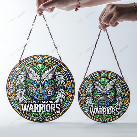 New Zealand WarriorsStained Glass Suncatcher for Window Hanging