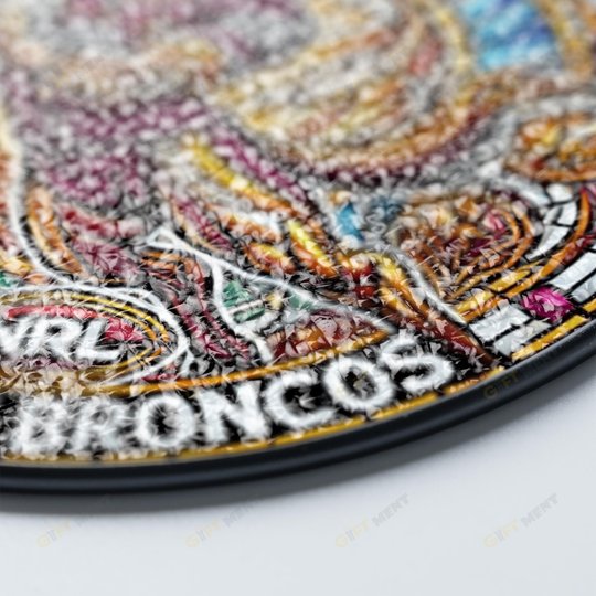 Brisbane BroncosStained Glass Suncatcher for Window Hanging