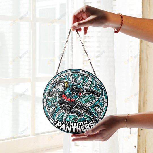 Penrith PanthersStained Glass Suncatcher for Window Hanging