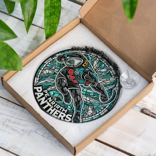 Penrith PanthersStained Glass Suncatcher for Window Hanging