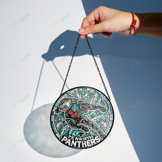 Penrith PanthersStained Glass Suncatcher for Window Hanging