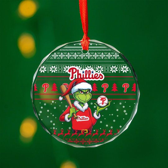 Philadelphia Phillies MLBGR 2024 Glass Ornament
