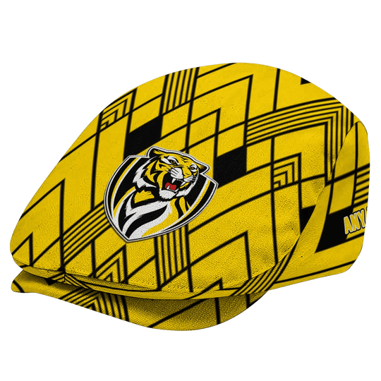 Custom Richmond Tigers Geometric Pride AFL Flat Cap