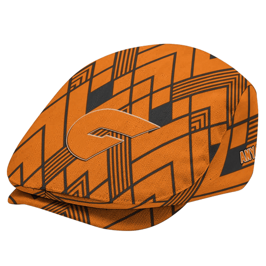 Custom Greater Western Sydney Giants Geometric Pride AFL Flat Cap