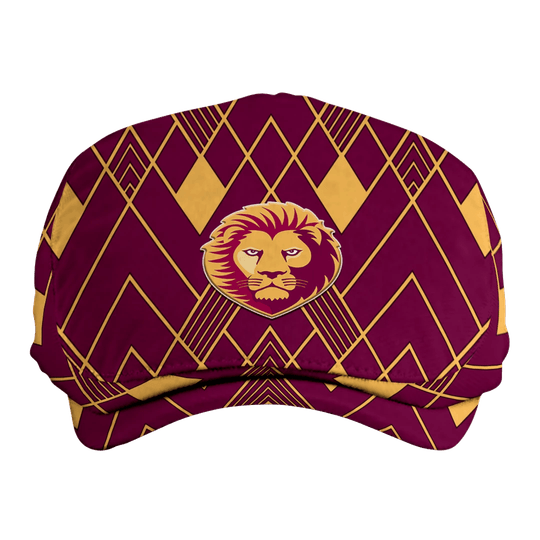 Custom Brisbane Lions Geometric Pride AFL Flat Cap