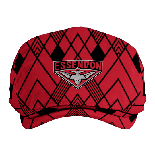 Custom Essendon Bombers Geometric Pride AFL Flat Cap