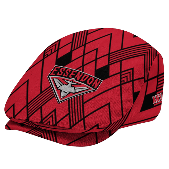 Custom Essendon Bombers Geometric Pride AFL Flat Cap