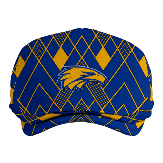 Custom West Coast Eagles Geometric Pride AFL Flat Cap