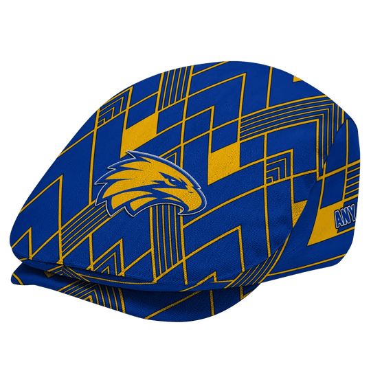 Custom West Coast Eagles Geometric Pride AFL Flat Cap