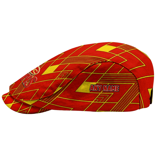 Custom Gold Coast Suns Geometric Pride AFL Flat Cap