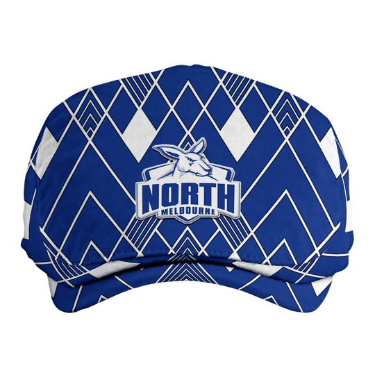 Custom North Melbourne Kangaroos Geometric Pride AFL Flat Cap