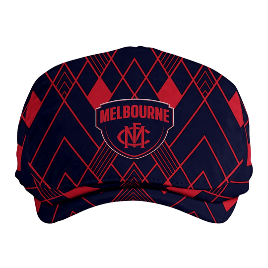 Custom Melbourne Demons Geometric Pride AFL Flat Cap