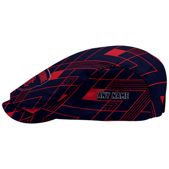 Custom Melbourne Demons Geometric Pride AFL Flat Cap