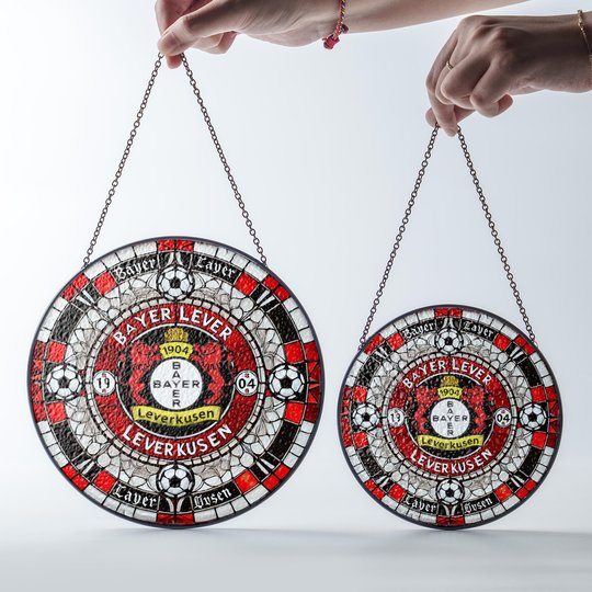 Bayer Leverkusen Stained Glass Suncatcher for Window Hanging