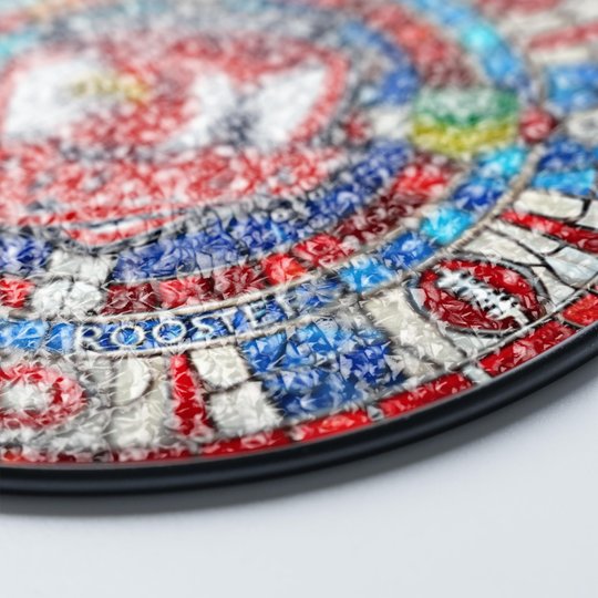 Sydney Roosters Stained Glass Suncatcher for Window Hanging V2