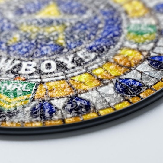 North Queensland Cowboys Stained Glass Suncatcher for Window Hanging V2