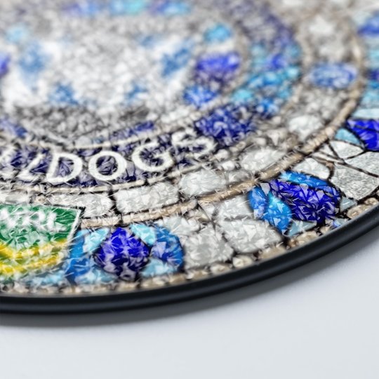 Canterbury-Bankstown Bulldogs Stained Glass Suncatcher for Window Hanging V2