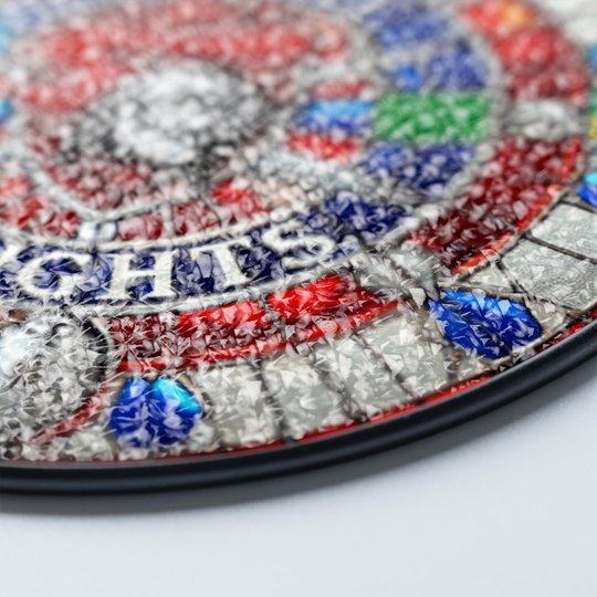 Newcastle Knights Stained Glass Suncatcher for Window Hanging V2