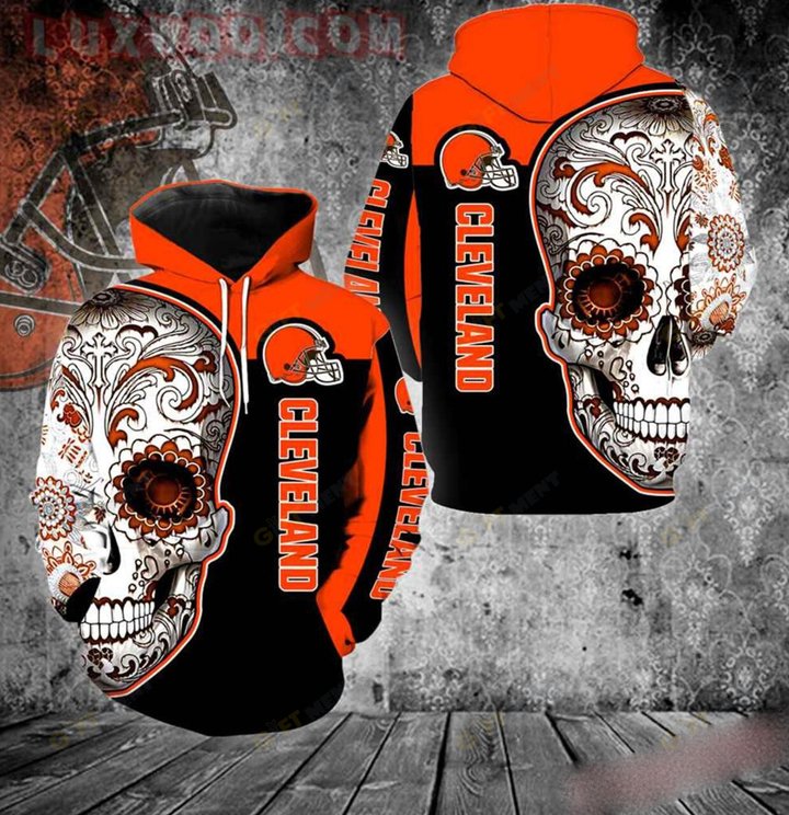 CLEVELAND BROWNS CHAMPS HOODIE 3d T2