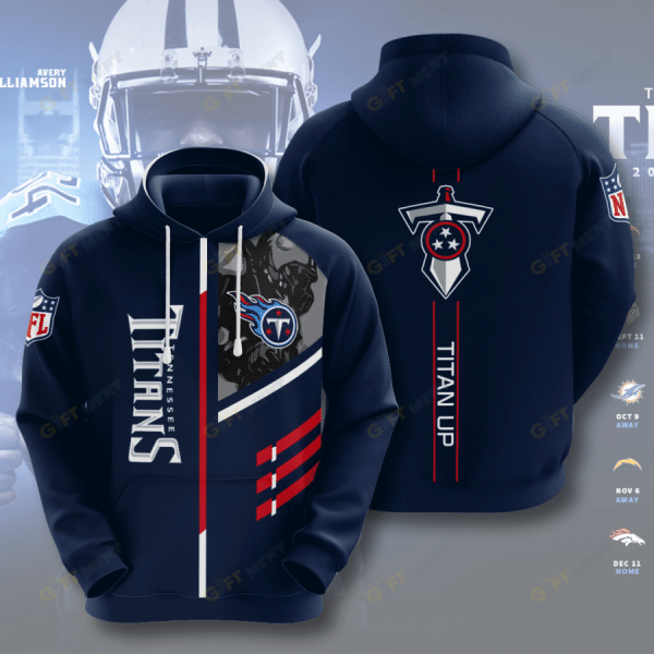 TENNESSEE TITANS CHAMPS HOODIE 3d T1