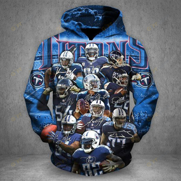 TENNESSEE TITANS CHAMPS HOODIE 3d T3