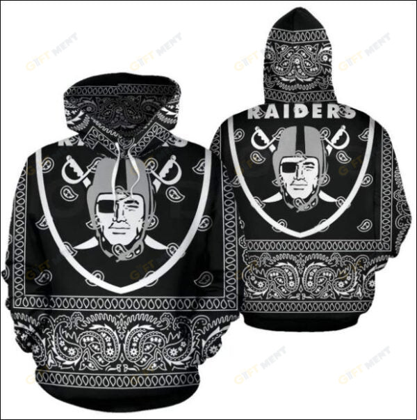 LAS VEGAS RAIDERS CHAMPS HOODIE 3D T1