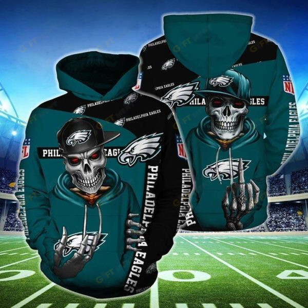PHILADELPHIA EAGLES CHAMPS HOODIE 3D T2