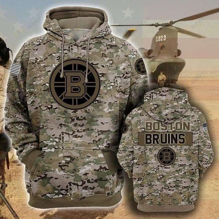 Boston Bruins Hoodie 3d T14