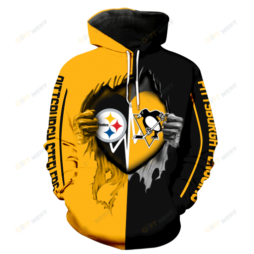 Pittsburgh Penguins Hoodie 3d T2