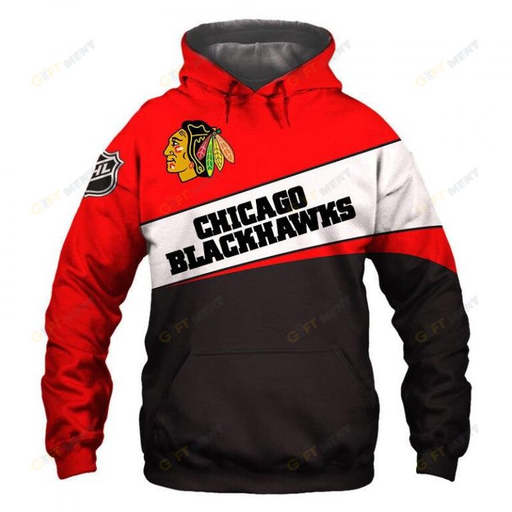Chicago Blackhawks Hoodie 3d T9
