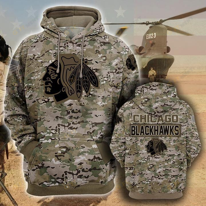 Chicago Blackhawks Hoodie 3d T11