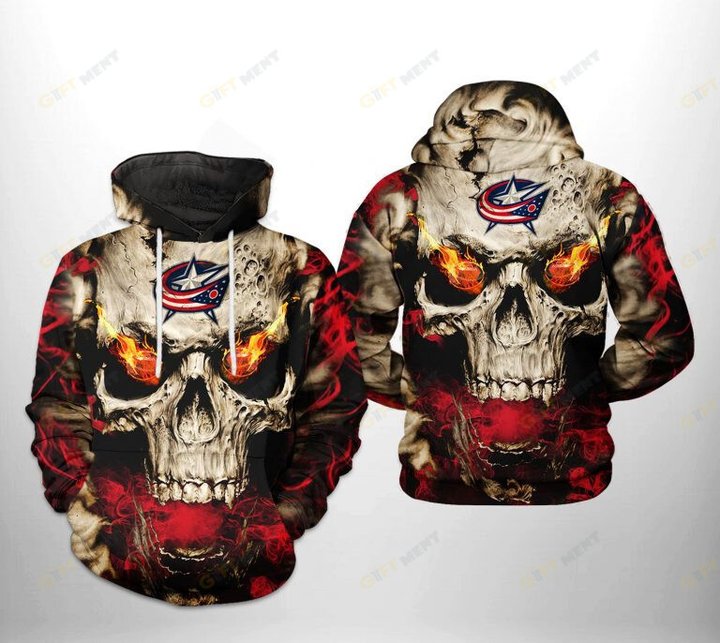 Columbus Blue Jackets Hoodie 3d T14