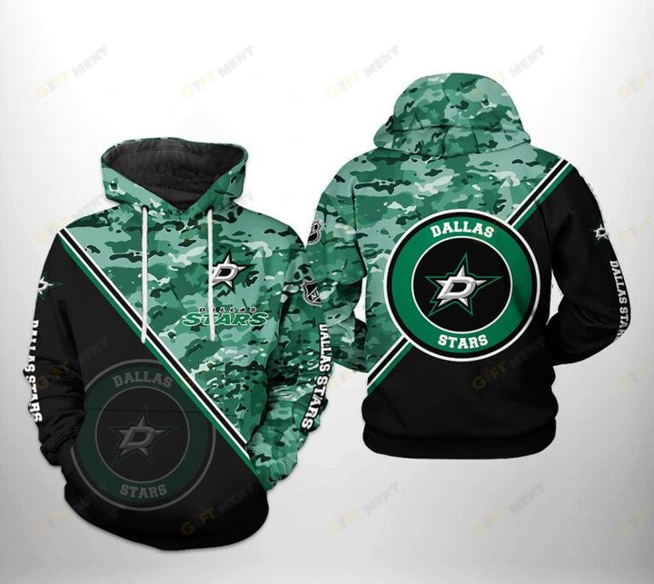 Dallas Stars Hoodie 3d T7