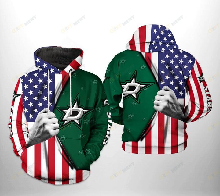 Dallas Stars Hoodie 3d T3
